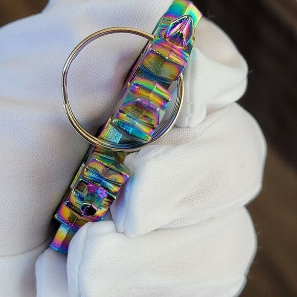 Multicolor Keychain Faux Burnt Titanium #0008 - Picture 8 of 9